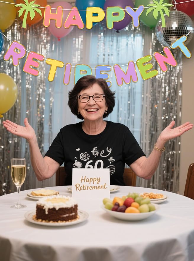 Pre-Strung Happy Retirement Banner - Image 6