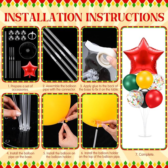 Lunmon 4 Set Juneteenth Balloon Stand Kit - Image 4