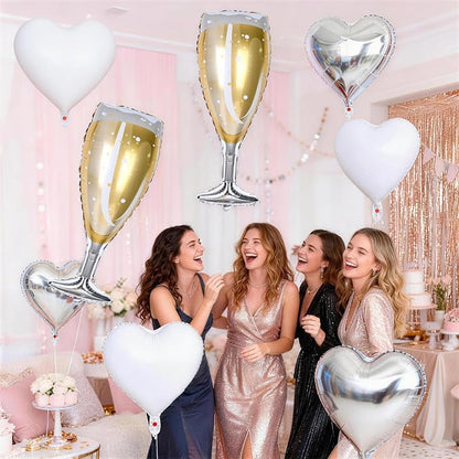 Champagne Balloons, Engagement Party Balloons - Image 5