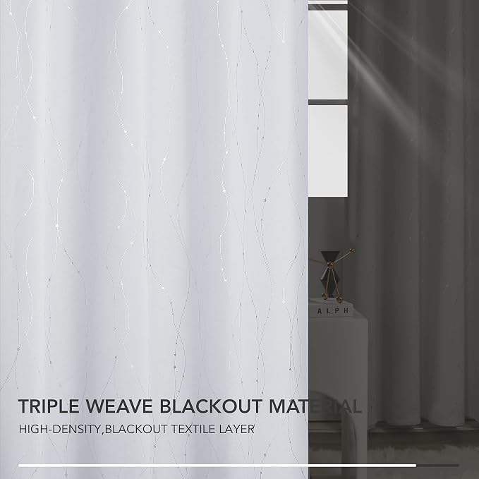 Deconovo Living Room Curtains 84 Inches Long, Thermal Insulated, Room Darkening - Image 9