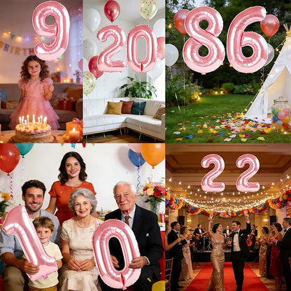 40 Inch Number 86 Balloons for 86th Birthday Party Decorations, 0-100 Jewelry - Image 7