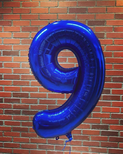 3 Balloon - Night Blue Birthday Number Balloons, 40 Inch Party Decorations | - Image 8