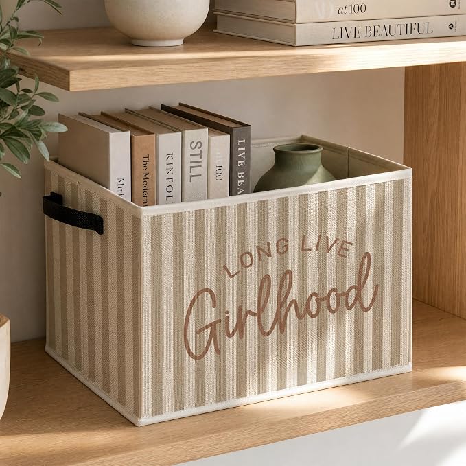 Girl Nursery Foldable Storage Bins Box - Image 3