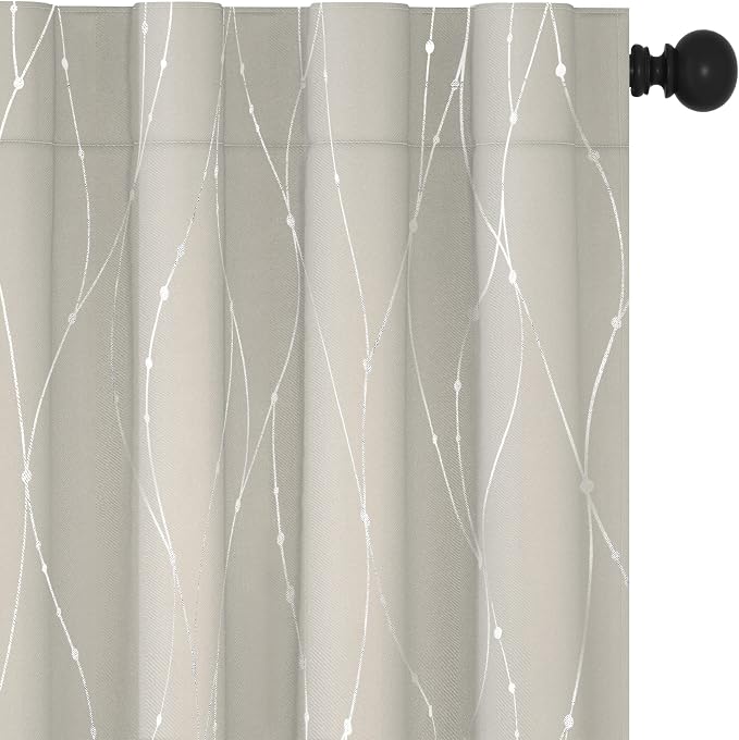 Deconovo Blackout Back Tab Curtains by Unknown