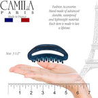 Camila Paris CP3125 French Hair Clip for Women, Blue, Girls Hair Claw Clip Jaw Fashion Durable and Styling Hair Accessories for Women, Luxury Ladies Strong Hold No Slip Grip Clamp, Made in France