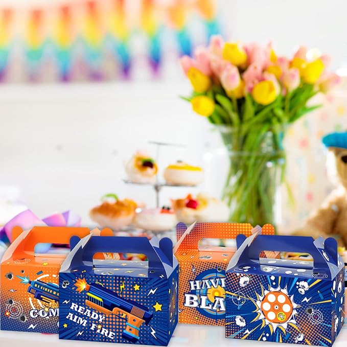 12 Pcs Dart War Party Favor Boxes Dart Battle Goodies Candy Treat Boxes Game - Image 6