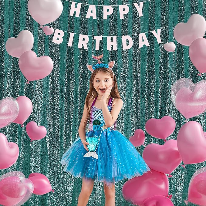 2×8FT-4PCS Hunter Sequin Backdrop Curtains Panels, Photography Backdrop Glitter - Image 3