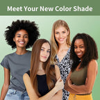 Coffee Hair Dye Shampoo 3 in 1 for Gray Hair, Long-lasting & Natural Hair Color Shampoo, Instant Shampoo Hair Dye for Men Women (16.9 Fl Oz, Coffee)