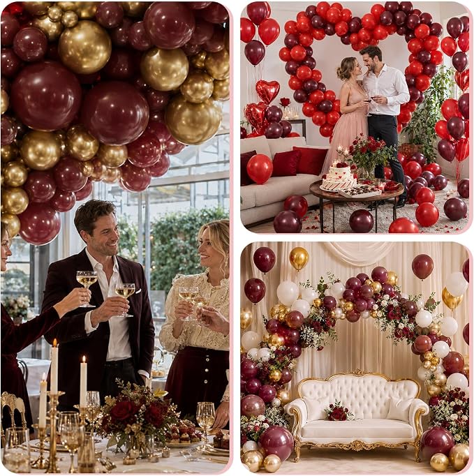 Burgundy Balloons - Image 8