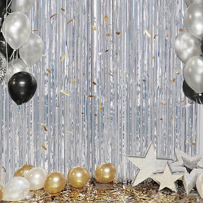 DECOCKRAT 3 Pack Foil Fringe Backdrop - Image 6