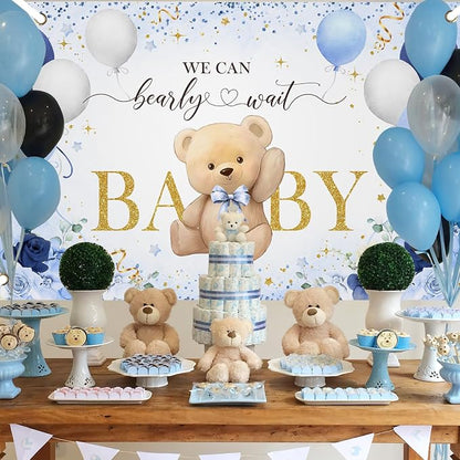 Avezano Bear Baby Shower Backdrop - Image 3