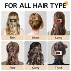 8 Pack French Flat Hair Clips for Women – Large Matte No-Slip Claw clips for Thick & Thin Hair, Strong Hold Styling Barrettes Accessories (Neutral)