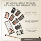 Joan Rivers Great Hair Day Root Touch Up Powder Duo - Fill-in Powder for Thicker, Fuller Looking Hair (Ash Blonde)