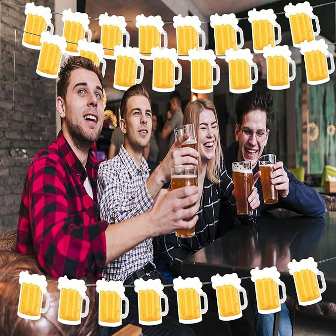 Beer Birthday Banner for Beer Party and Birthday Wedding Party Supplies - Image 3