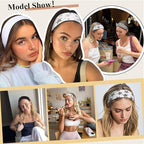 TERSE Leopard Headbands for Women Y2K Accessories: Trendy Women Head Bands with Cute Bow Star Cheetah Print, Stretchy Hair Bands 6PCS