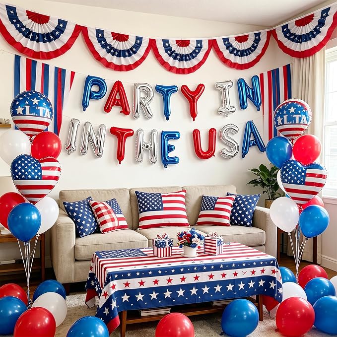 13Pcs Independence Day Balloon Set, Suitable - Image 5