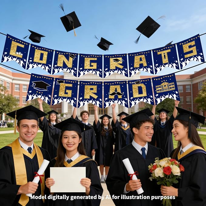 Congrats Grad Banners, Congratulations Grad Banner, Graduation Decorations - Image 7