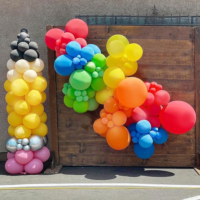 BAUANOOY Red Yellow Blue Green Balloons - Image 7