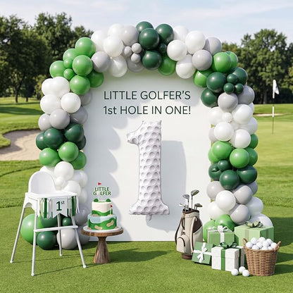 Jenaai Golf Number 1 Balloons 40 Inch White Golf Balloons Party Decorations - Image 5