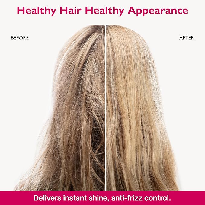 12 Benefits Leave-In Conditioner Spray – Instant Healthy Hair Treatment, Anti-Frizz, Detangles, Strengthens & Repairs, Heat Protection with Quaternium 39 & Silk Fibre Protein, 6 Fl Oz