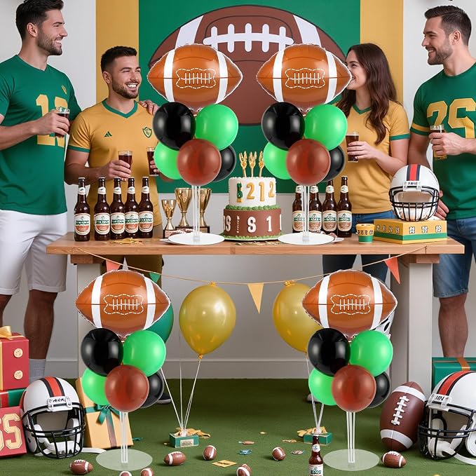 4 Sets Football Party Balloons Stand Kit - Image 5