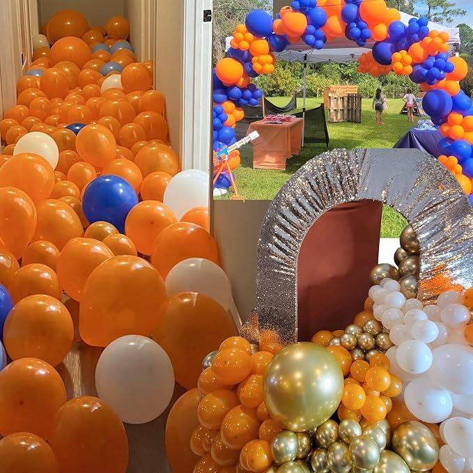 114pcs Orange Balloons Kit - Image 7