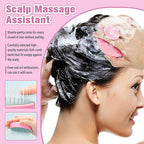Portable Travel Scalp Cleansing Brush - Dual-Use Dry/Wet Exfoliator Removes Dandruff&Buildup,Suitable for Both Men&Women.Pink