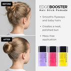 Style Factor EDGE BOOSTER Hair Wax Stick Pomade with Beeswax | Strong Hold Slick Stick for Flyaways, Edges & Baby Hair for Sleek Buns & Ponytails | Stocking Stuffers for Women Girls Teen | Blueberry