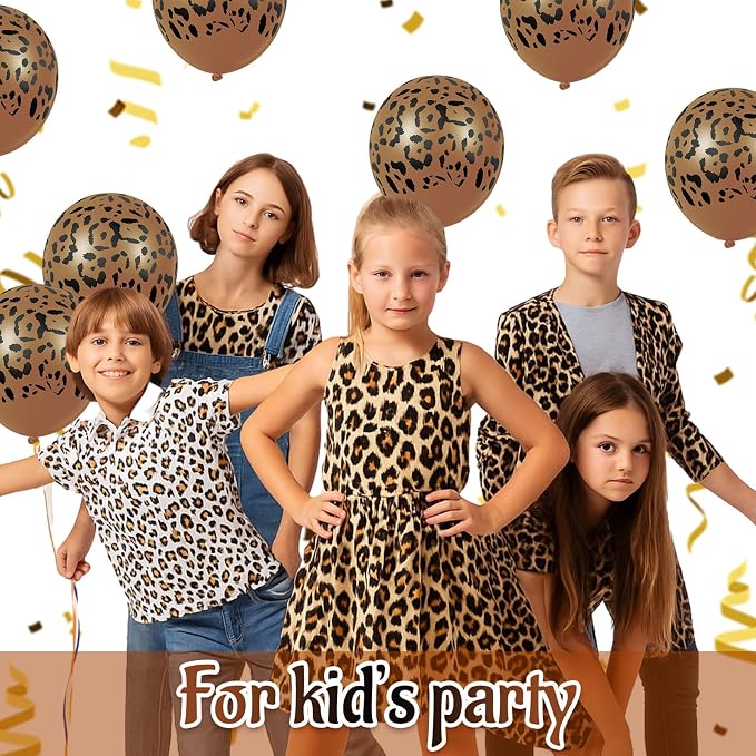 Gejoy 36 Pcs Cheetah Balloons Leopard Print Balloons 12 Inch Spots Latex - Image 6