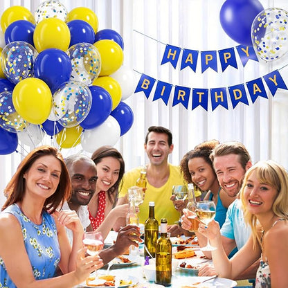 BAUANOOY Blue and Yellow Balloons, Graduation, Baby Shower, Birthday Party - Image 5