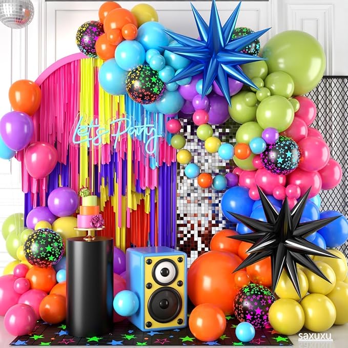 Neon Balloon Arch Kit by Saxuxu