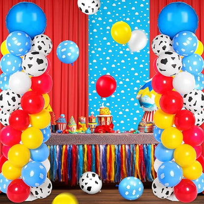 Hungdao 2 Sets Toys Inspired Balloon Column Stand Kit Cartoon Game Cow and - Image 7