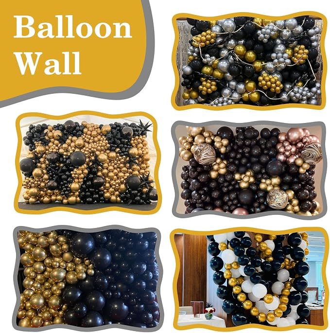 Black Gold Link Balloons - Image 5