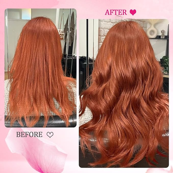 20 Inch 120g Copper Clip in Hair Extensions Real Human Hair, 8pcs Double Weft Hair Extensions Smooth Human Hair Kinky Straight Clip ins for Women Easy Application