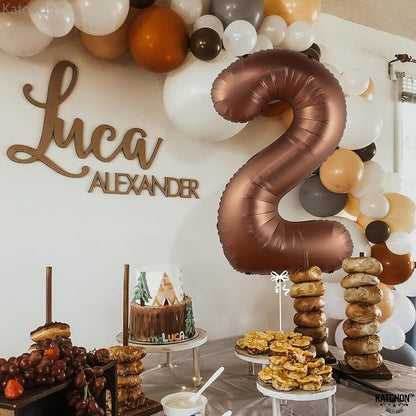 KatchOn Black Number 2 Balloon 40 Inch 2nd Birthday Decorations - Image 6