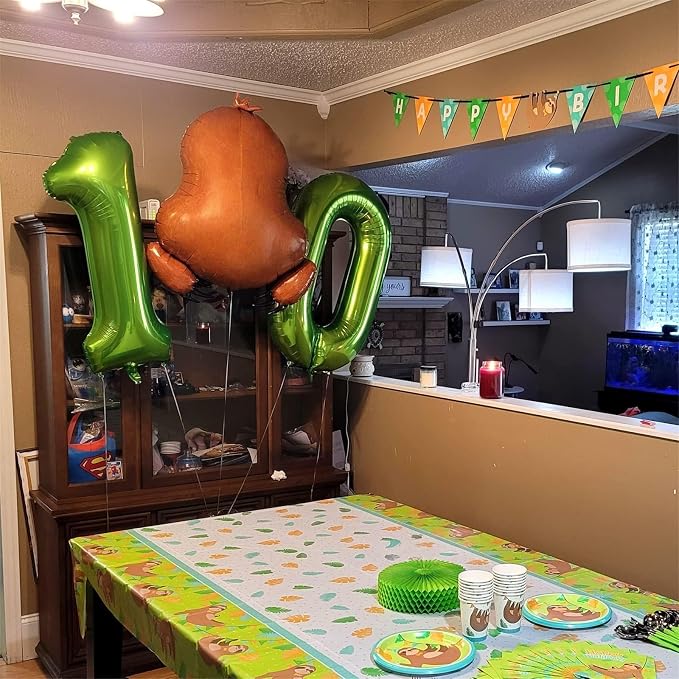 40 Inch Green Foil Balloon Number 8, Giant Self Inflating Number Balloons 0-9 - Image 8