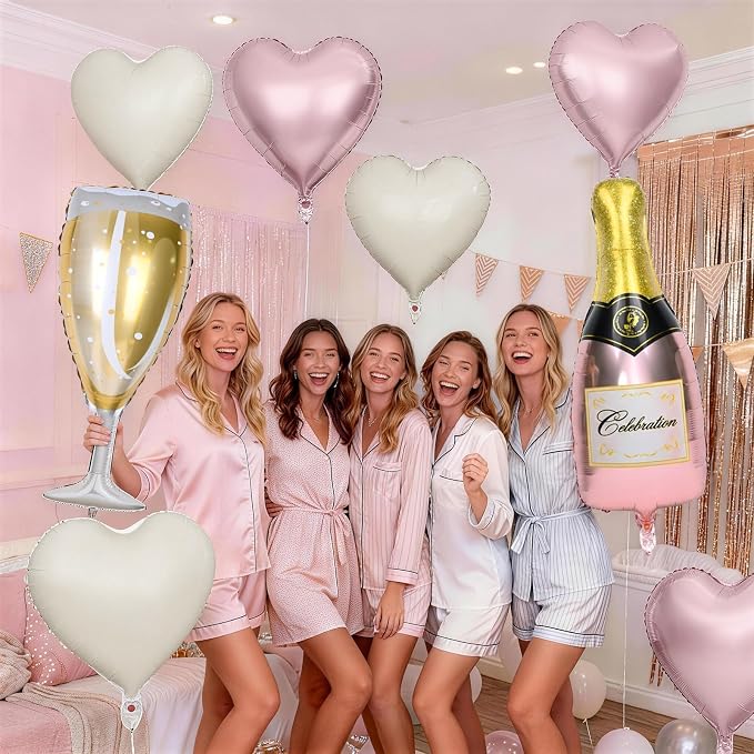 Champagne Balloons, Bachelorette Party Balloons - Image 7