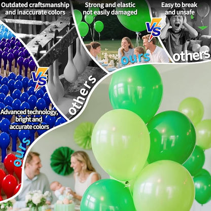 32 Pack 18 Inch Green Latex Balloons - Image 4