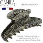 Camila Paris CP3037 French Hair Clip for Women Thick Hair for Long Curly Wavy Hair, Handmade Opera, Girls Hair Claw Clips, Durable Styling Big Claw Clip for Thick Hair, Strong Hold Grip Made in France