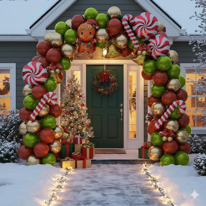 Red and Green Christmas Balloon - Image 5