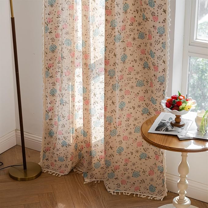 ENJOYBRIDAL Floral 84 Inch Curtains - Image 4