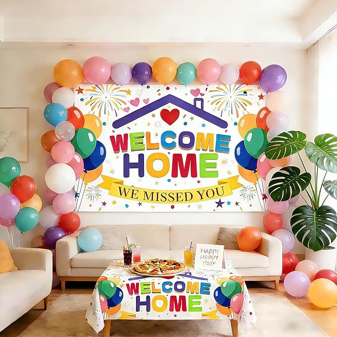 Welcome Home Banner Backdrop 6x4ft We Missed You Sign | Photography Background - Image 5