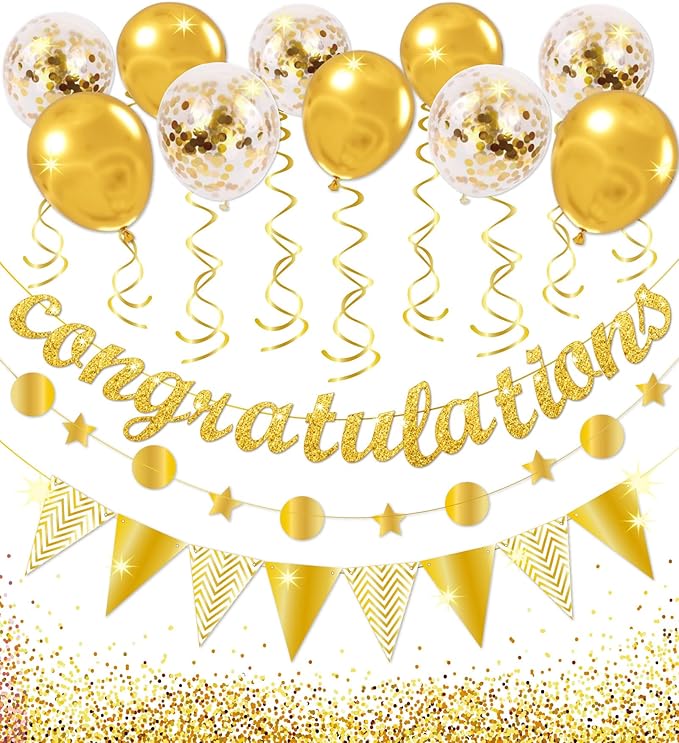 Congratulations Banner Kit for Graduation Party Decorations, Class of 2026 by UranusNo1