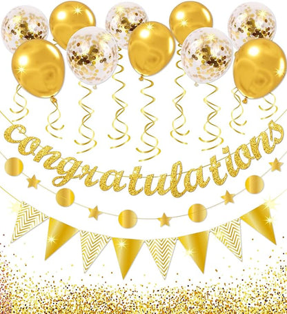 Congratulations Banner Kit for Graduation Party Decorations, Class of 2026 by UranusNo1