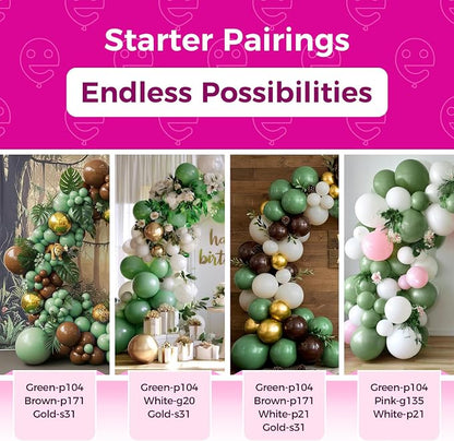 Bezente Sage Green Balloons 18 Inch 30 Pack Latex Large Thick | Olive Green Big - Image 4