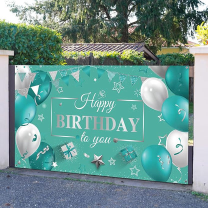 Tatuo Happy Birthday Decorations Backdrop Banner - Image 6