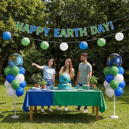 Gejoy 2 Sets 62" Large Globe Balloons Tower Stand Kit, Entire Balloon Column Kit - Image 4
