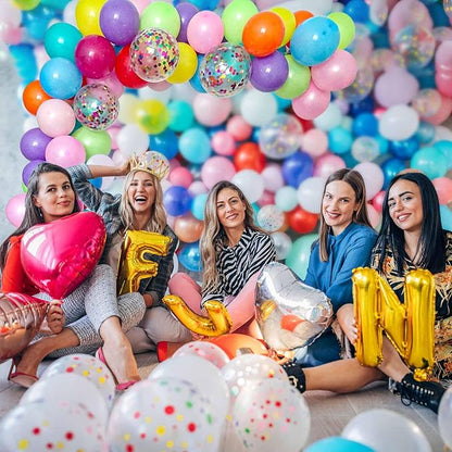DIY Balloon Arch & Garland Kit, Colorful Confetti Balloons & Colorful Latex - Image 6