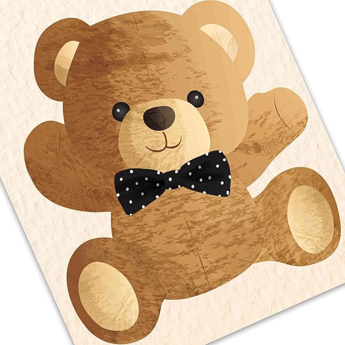 We Can Bearly Wait Baby Shower Decorations 2Pcs Bear Baby Shower Porch Sign - Image 6