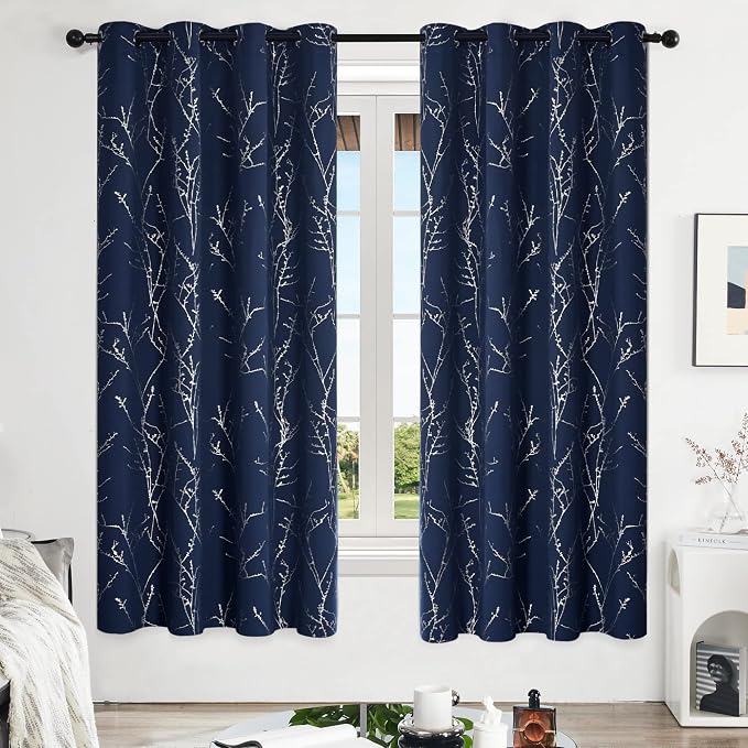 Deconovo Living Room Curtains 72 Inches Long, Thermal Insulated, Room Darkening - Image 2